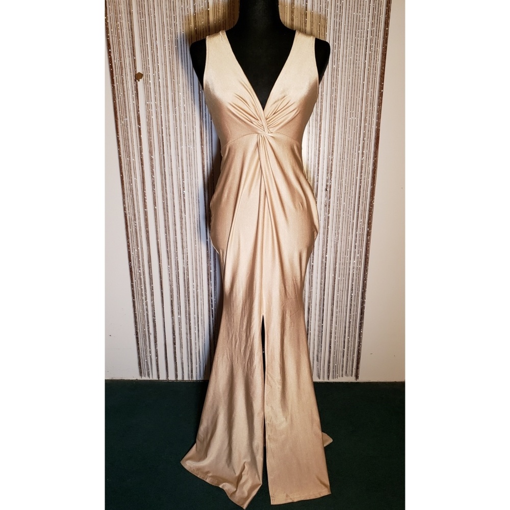 Long Taupe Dress